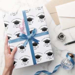 Papier Cadeau Arc moderne minimaliste élégant emballage de gra