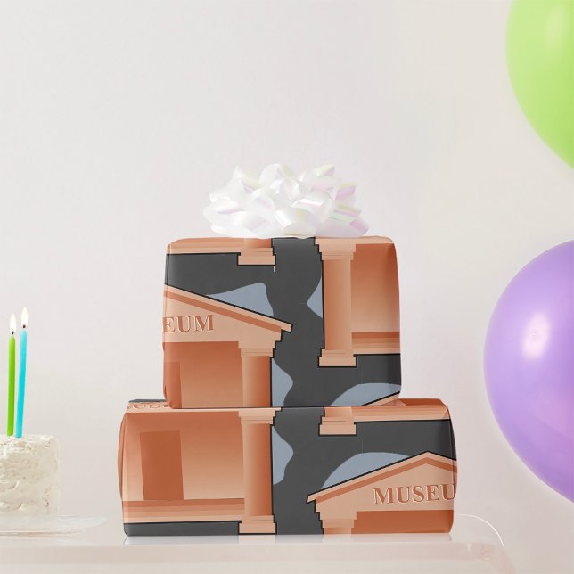 Papier Cadeau Architecture de musée classique (Créateur téléchargé)