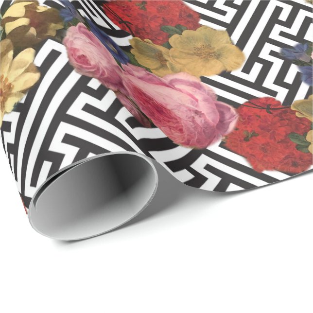 Papier Cadeau Argos floral (Coin rond)