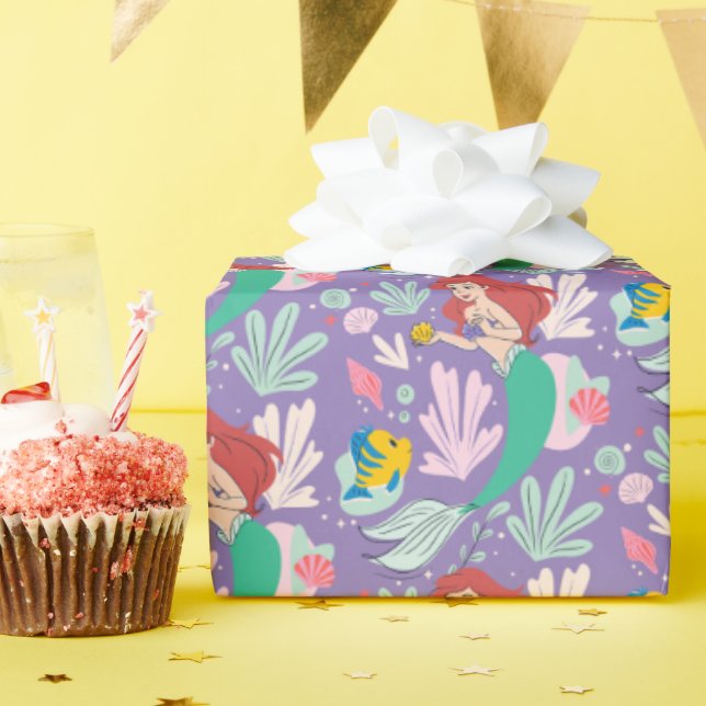 Papier Cadeau Ariel & Flounder’s Undersea Shell-abration ! (Fête d'anniversaire)