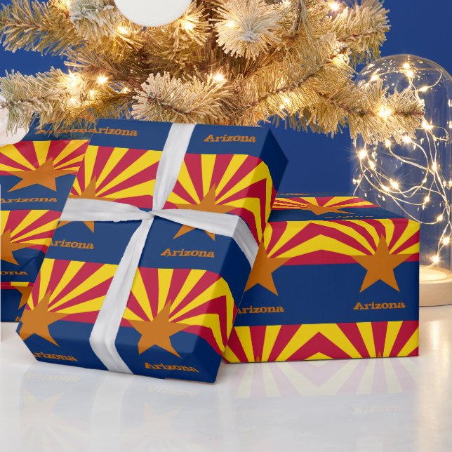 Papier Cadeau Arizona Drapeau & Arizona cadeaux Amérique / fans  (Vacances)
