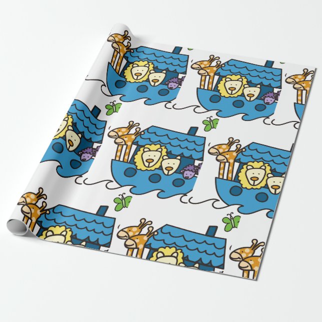Papier Cadeau Ark de Noé (Déroulé)