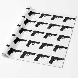 Papier Cadeau Arme à feu