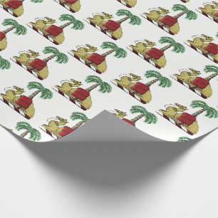 Papier Cadeau Armoiries en couleur héraldique de palmier