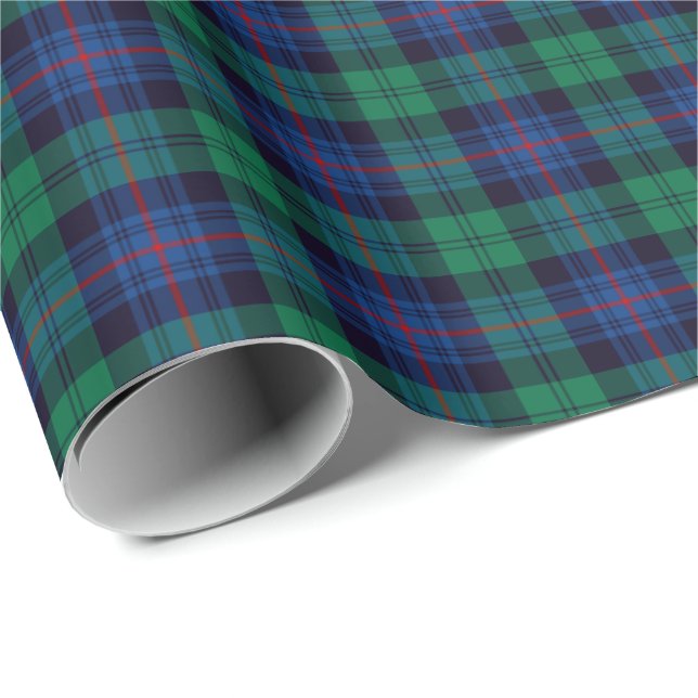 Papier Cadeau Armstrong Clan Tartan (Coin rond)