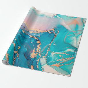 Papier Cadeau arrière - plan Abstrait de peinture d'art fluide d