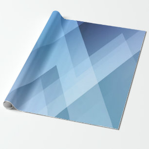 Papier Cadeau arrière - plan Abstrait. Motif triangle bleu.