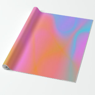 Papier Cadeau Arrière - plan au néon iridescent 11
