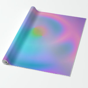 Papier Cadeau Arrière - plan au néon iridescent 2