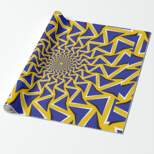 Papier Cadeau Arrière - plan bitmap d'illusion de mouvement opti