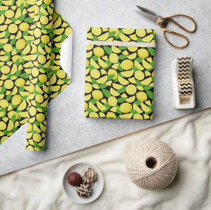 Papier Cadeau Arrière - plan citron