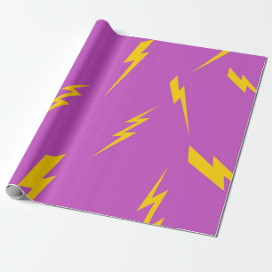 Papier Cadeau Arrière - plan de foudre pourpre Motif Y2K