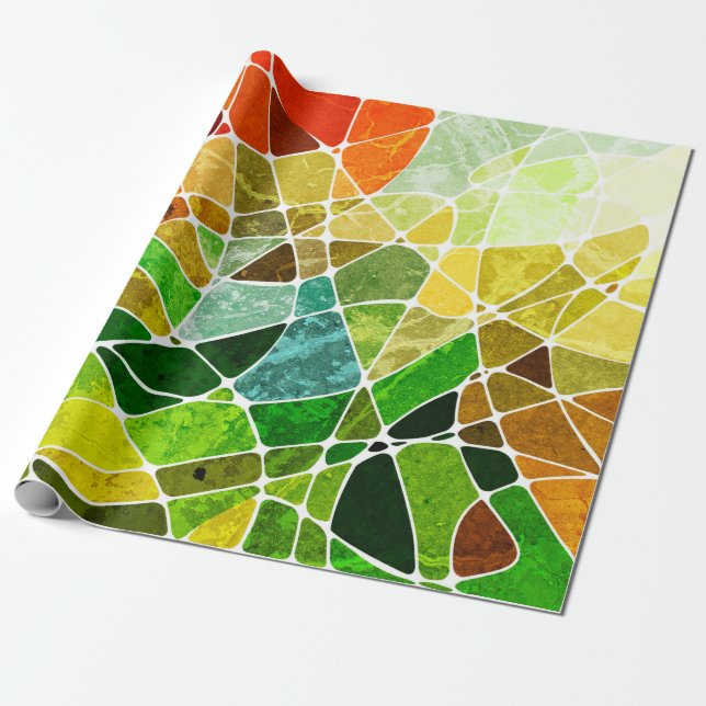 Papier Cadeau Arrière-plan de grunge géométrique abstrait, grung (Déroulé)
