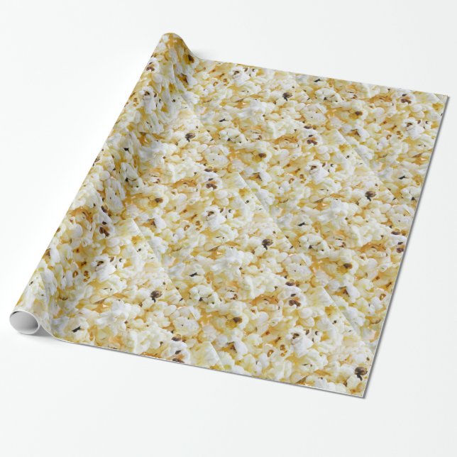 Papier Cadeau Arrière - plan de pop-corn (Déroulé)