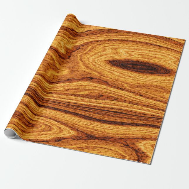 Papier Cadeau Arrière - plan de texture du grain de bois (Déroulé)