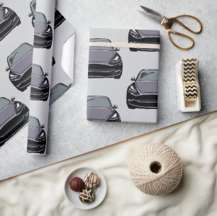 Papier Cadeau Arrière - plan gris foncé du véhicule électrique S