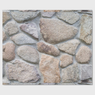 Papier Cadeau Arrière - plan mur de galets