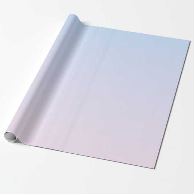 Papier Cadeau Arrière - plan rose pâle et bleu dégradé (Déroulé)