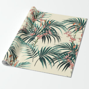 Papier Cadeau Arrière - plan tropical aux plantes de jungle. San