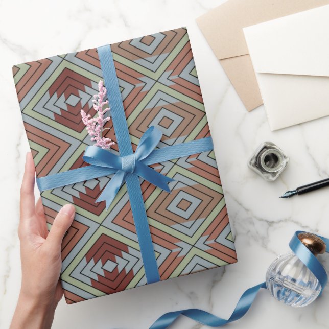 Papier Cadeau Art à motifs de style amérindien du Sud-Ouest (Cadeaux)