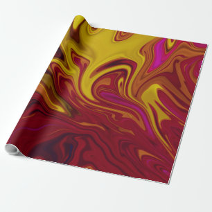 Papier Cadeau Art Abstrait moderne coloré toile d'huile pastel