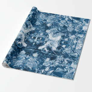 Papier Cadeau Art autochtone tribal Blancs Bleu noir foncé class
