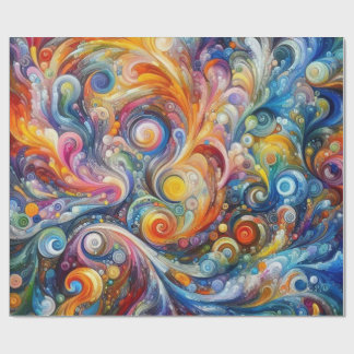 Papier Cadeau Art couleur Abstrait