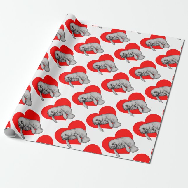 Papier Cadeau art de lamantin (Déroulé)