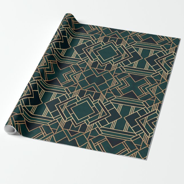 Papier Cadeau Art déco (Déroulé)
