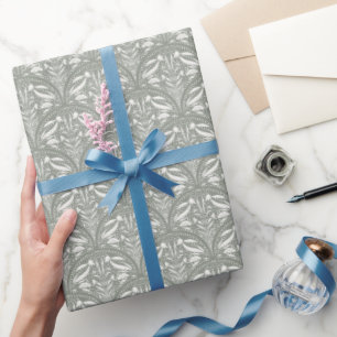 Papier Cadeau Art déco de Sage Green Luxe côtier moderne