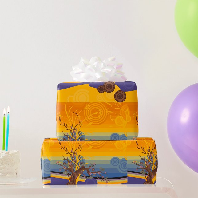 Papier Cadeau Art du coucher du soleil (Créateur téléchargé)