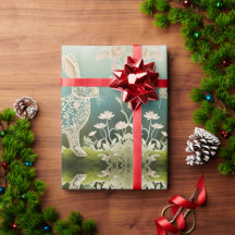 Art du printemps du lapin à fleurs blanches