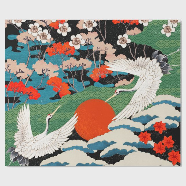 Papier Cadeau Art japonais vintage  (Plat)