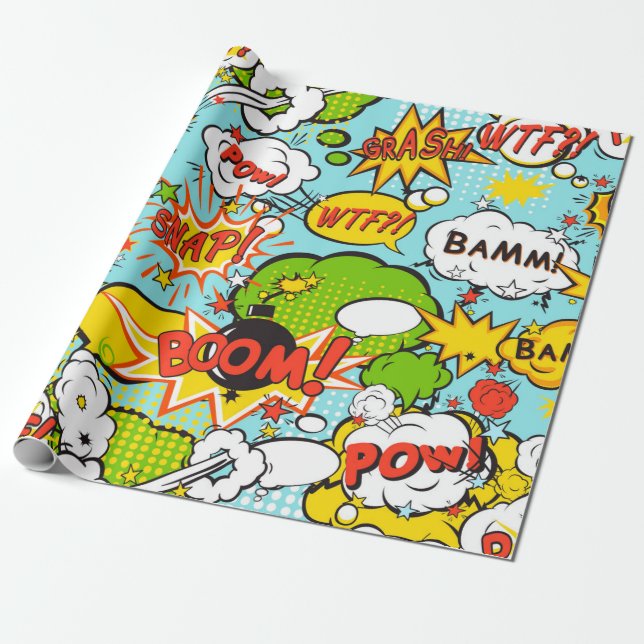 Papier Cadeau Art pop (Déroulé)