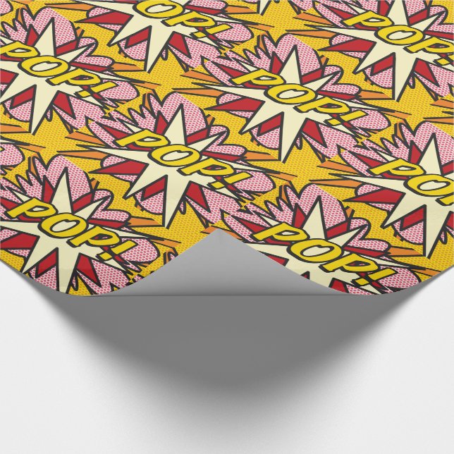 Papier Cadeau Art Pop POP de bande dessinée (Coin)