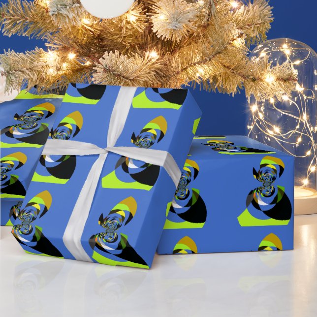 Papier Cadeau Art Vector Design pour femme africaine Imprimer (Vacances)