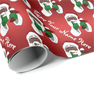 Papier Cadeau Article du Père Noël africain Papier d'enveloppeme