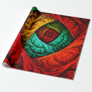 Papier Cadeau Artiste coloré moderne Art Abstrait Motif #09