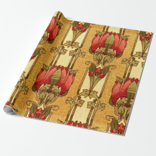 Papier Cadeau Arts & Artisanat, Artiste ou Fleurs de style Missi