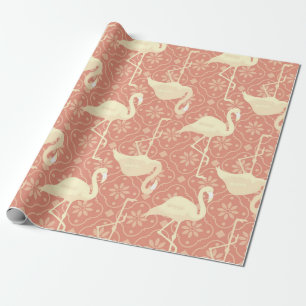Papier Cadeau Arts & Artisanat inspiré Saumon Flamant rose rose
