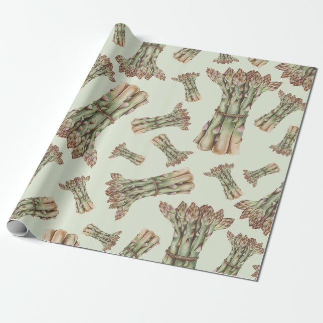 Papier Cadeau Asperge (Déroulé)