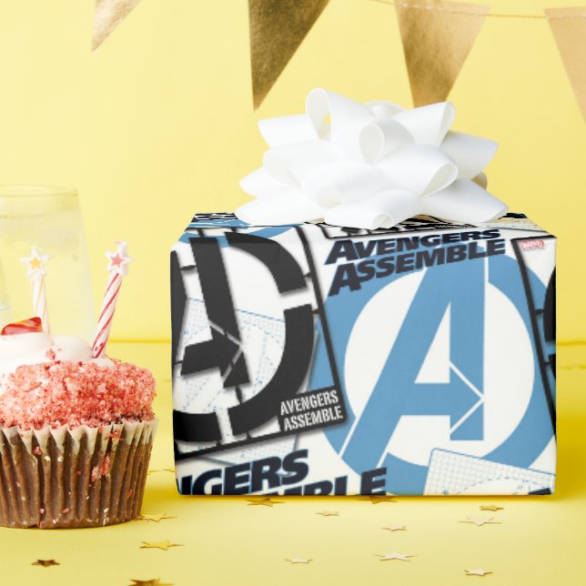Papier Cadeau Assemblage de motifs (Fête d'anniversaire)