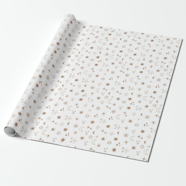 Papier Cadeau Astrologie Star Motif (Déroulé)