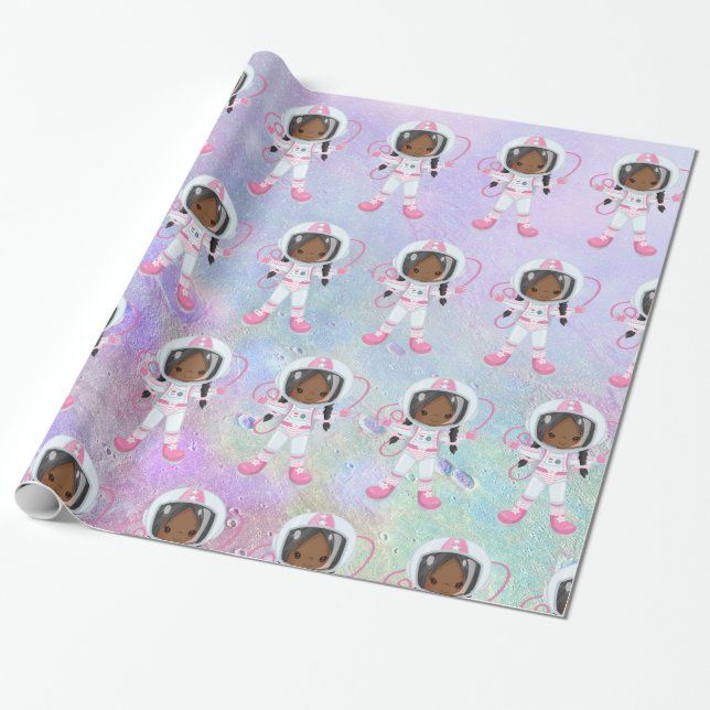 Papier Cadeau Astronaute (Déroulé)