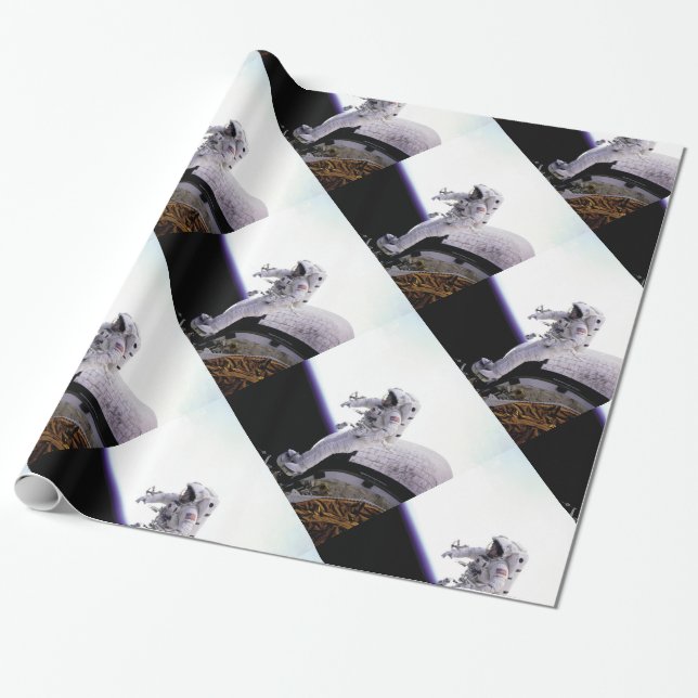 Papier Cadeau Astronaute américain (Déroulé)