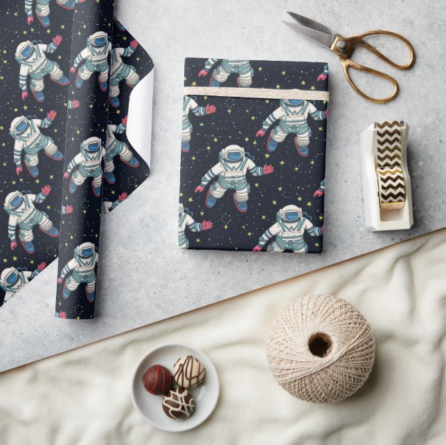 Papier Cadeau Astronaute de l'espace  (Artisanat)