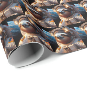 Papier Cadeau Astronaute de Sloth