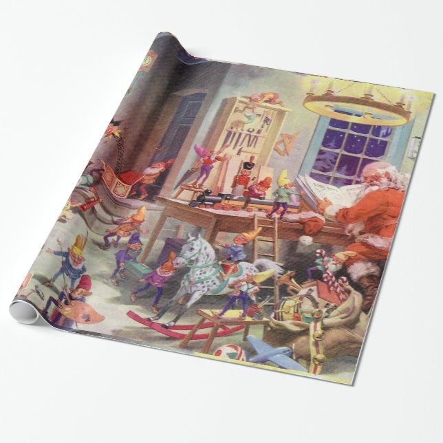 Papier Cadeau Atelier de Santa (Déroulé)