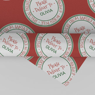 Papier Cadeau Atelier père Noël Noël