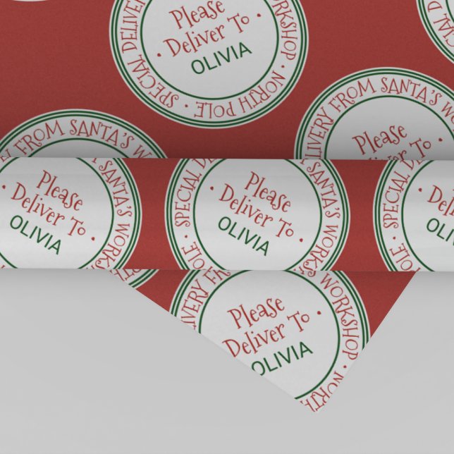 Papier Cadeau Atelier père Noël Noël (Créateur téléchargé)